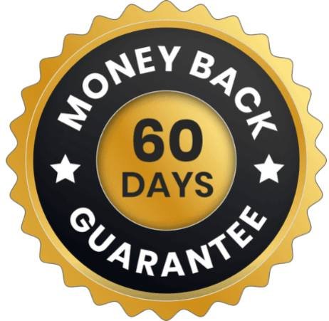 Sixty-day money-back guarantee ensuring customer satisfaction and risk-free purchase